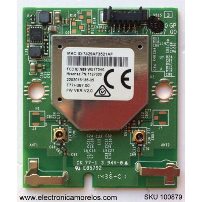 MODULO DE WIFI HISESNE N89-WU172HS / PN-1127000 / MODELO 50H5G